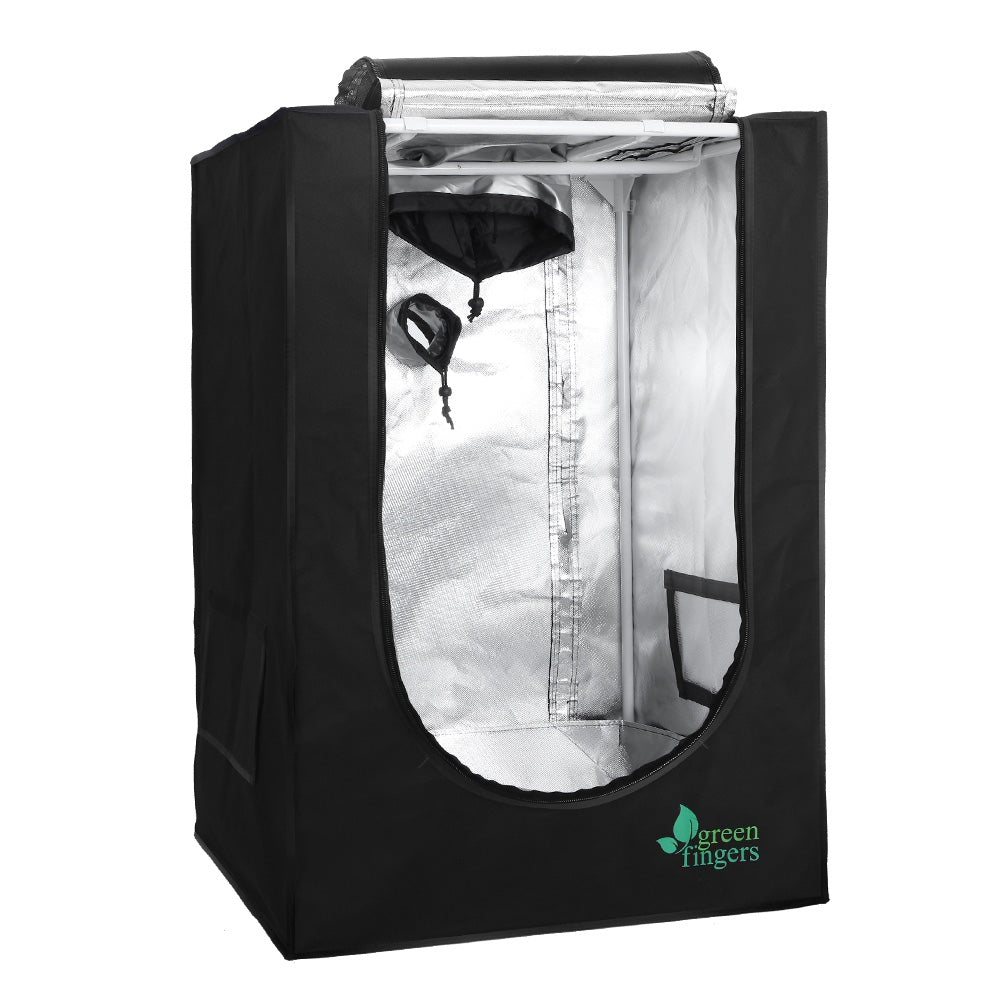Greenhouses & Accessories: Green Fingers Grow Tent 60x60x90CM Hydroponics Kit Indoor Plant Room System