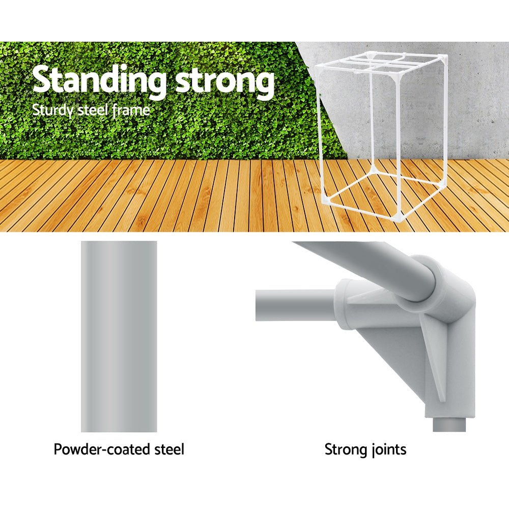 Greenhouses & Accessories: Green Fingers Grow Tent 60x60x90CM Hydroponics Kit Indoor Plant Room System