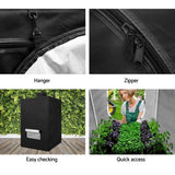 Greenhouses & Accessories: Green Fingers Grow Tent 60x60x90CM Hydroponics Kit Indoor Plant Room System