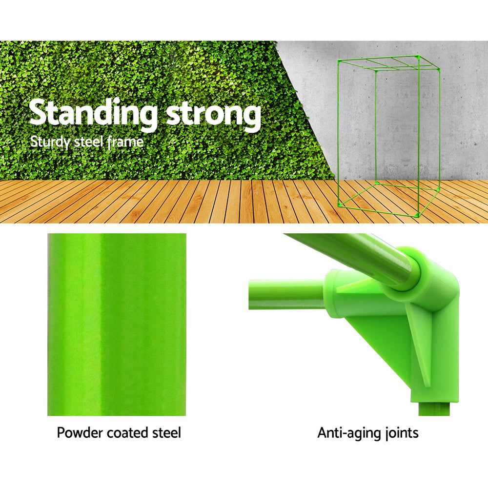 Greenhouses & Accessories: Green Fingers Grow Tent 70x70x160CM 1680D Hydroponics Kit Indoor Plant Room System
