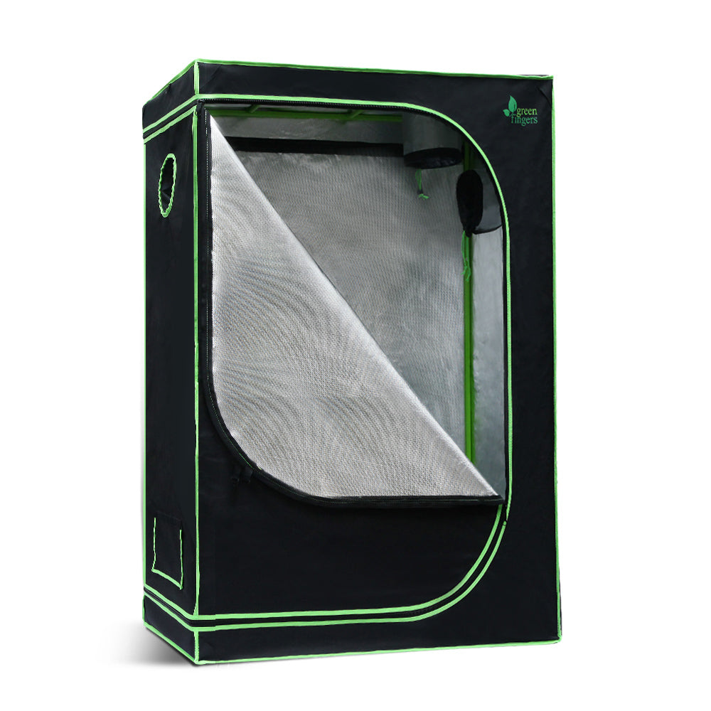 Greenhouses & Accessories: Green Fingers Grow Tent 90x50x160CM Hydroponics Kit Indoor Plant Room System