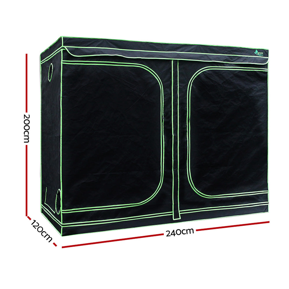 Greenhouses & Accessories: Green Fingers Grow Tent Light Kit 240x120x200CM 2000W LED 6" Vent Fan,Green Fingers Grow Tent Light Kit LED 2000W Full Spectrum 6" Vent 240x120x200CM