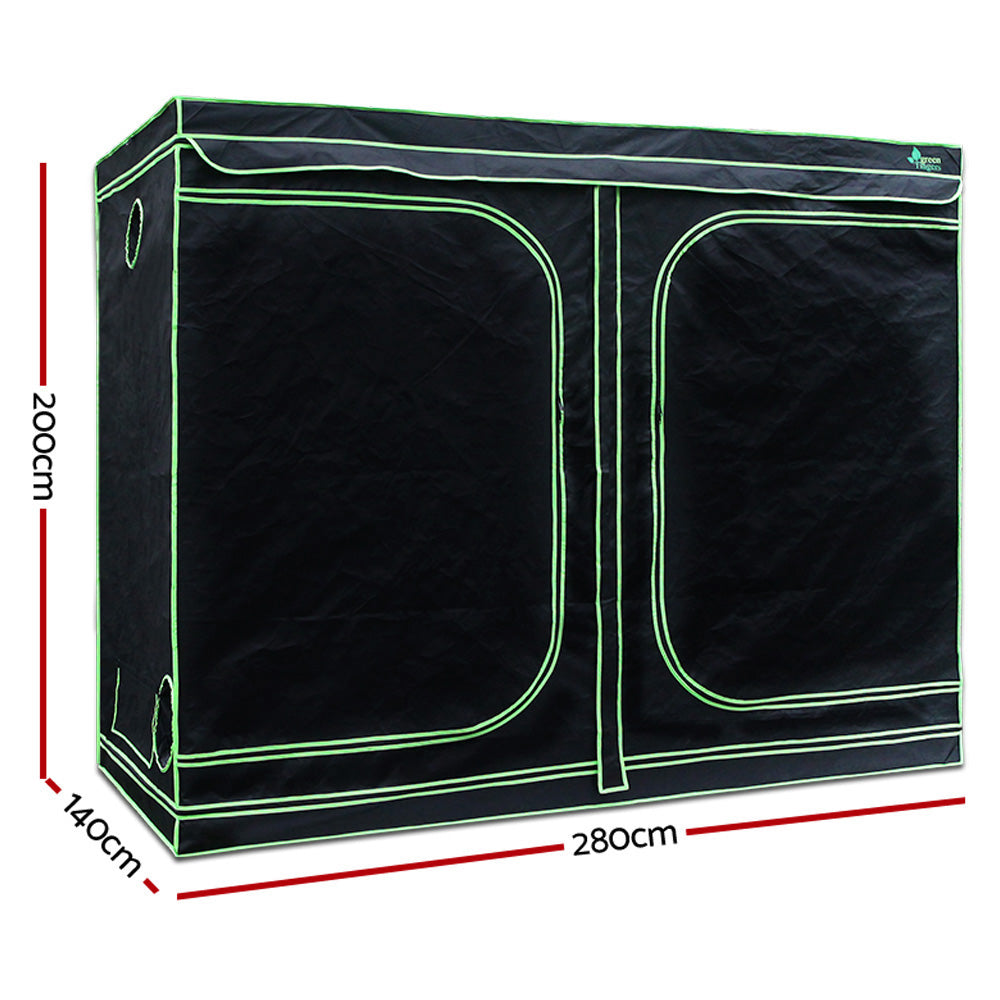 Greenhouses & Accessories: Green Fingers Grow Tent Light Kit 280x140x200CM 2000W LED 6" Vent Fan,Green Fingers Grow Tent Light Kit LED 2000W Full Spectrum 6" Vent 280x140x200CM