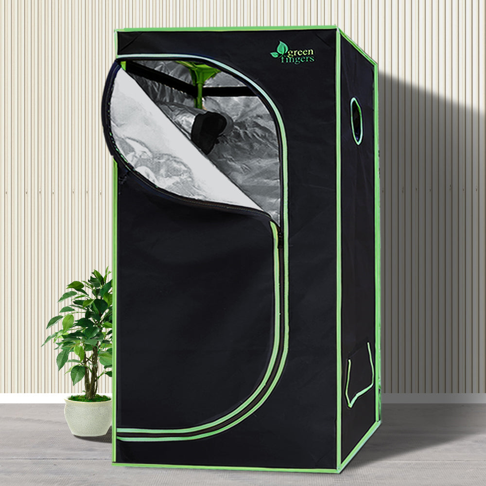 Greenhouses & Accessories: Green Fingers Grow Tent Light Kit 80x80x160CM 1000W LED 4" Vent Fan,Green Fingers Grow Tent Light Kit LED 1000W Full Spectrum 4" Vent 80x80x160CM