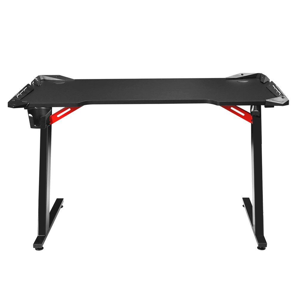 Desks: Artiss Gaming Desk Computer Desks LED Light 120CM