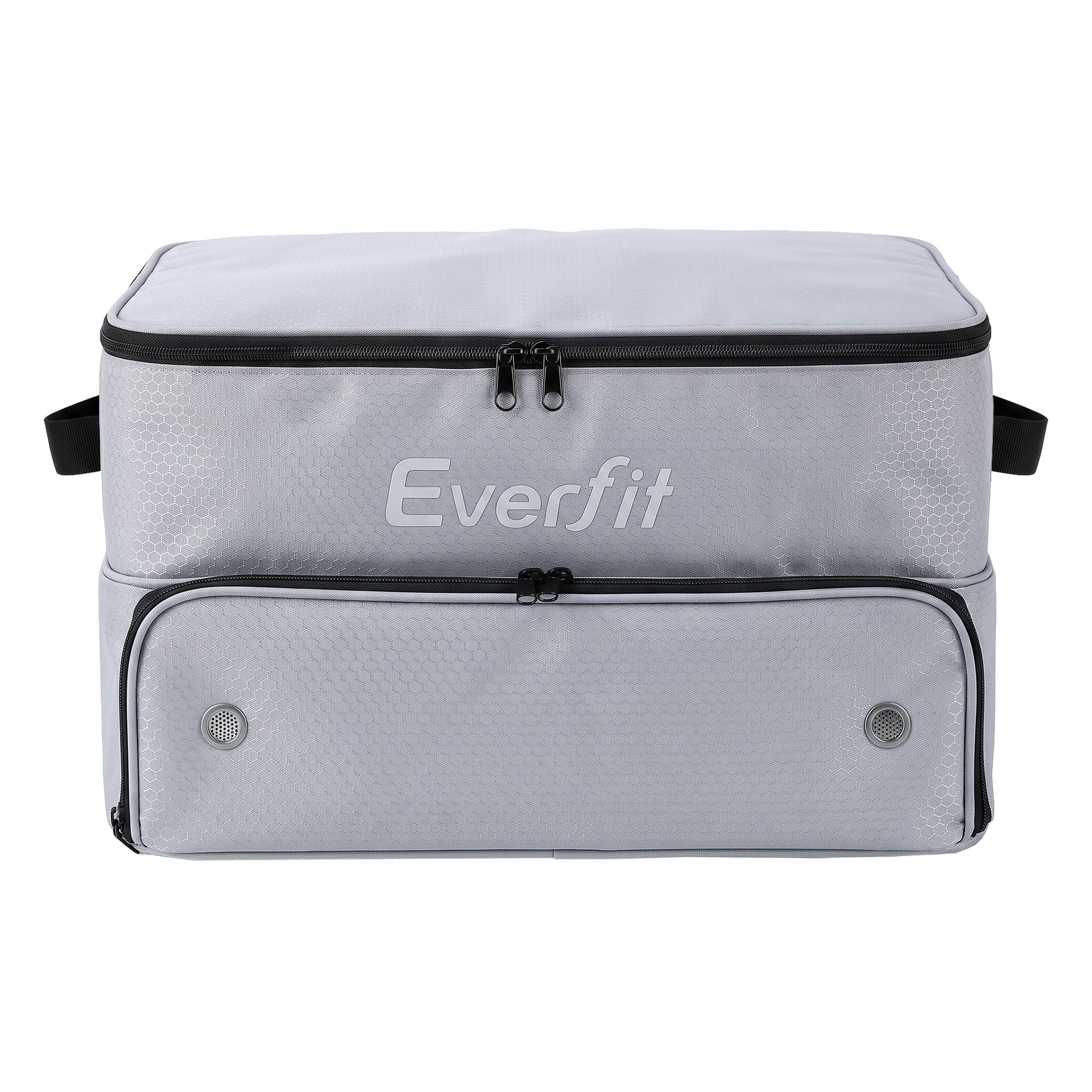 Everfit Golf Trunk Organizer for Car, 2-Tier Golf Storage Bag with Ventilated Shoe Compartment Grey