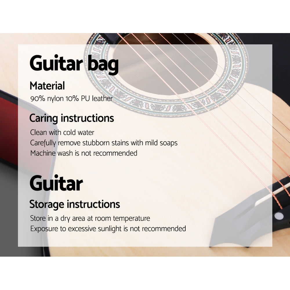 Guitars: Alpha 38 Inch Acoustic Guitar Wooden Body Steel String Full Size Cutaway Wood