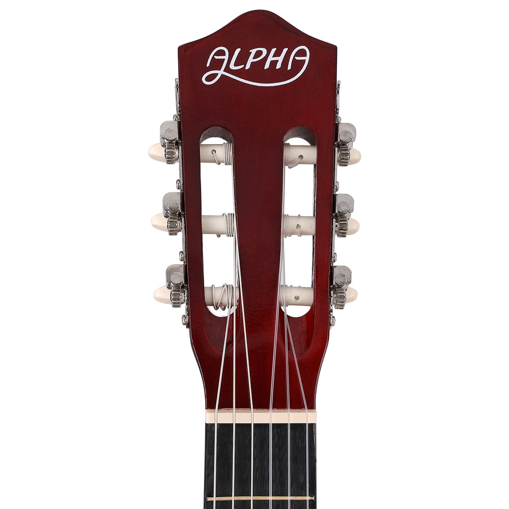 Guitars: Alpha 39 Inch Classical Guitar Wooden Body Nylon String Beginner Gift Natural