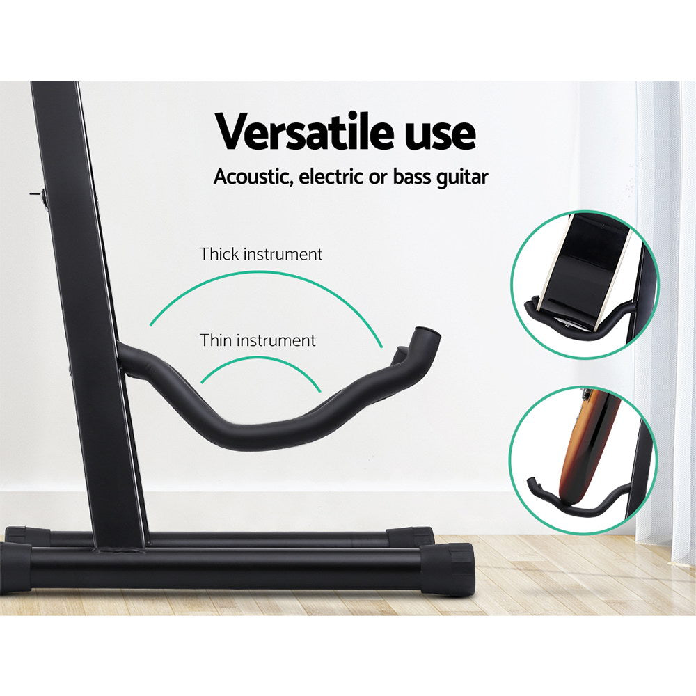 Bicycle Stands & Storage: Alpha Guitar Stand Folding Portable Floor Rack Holder
