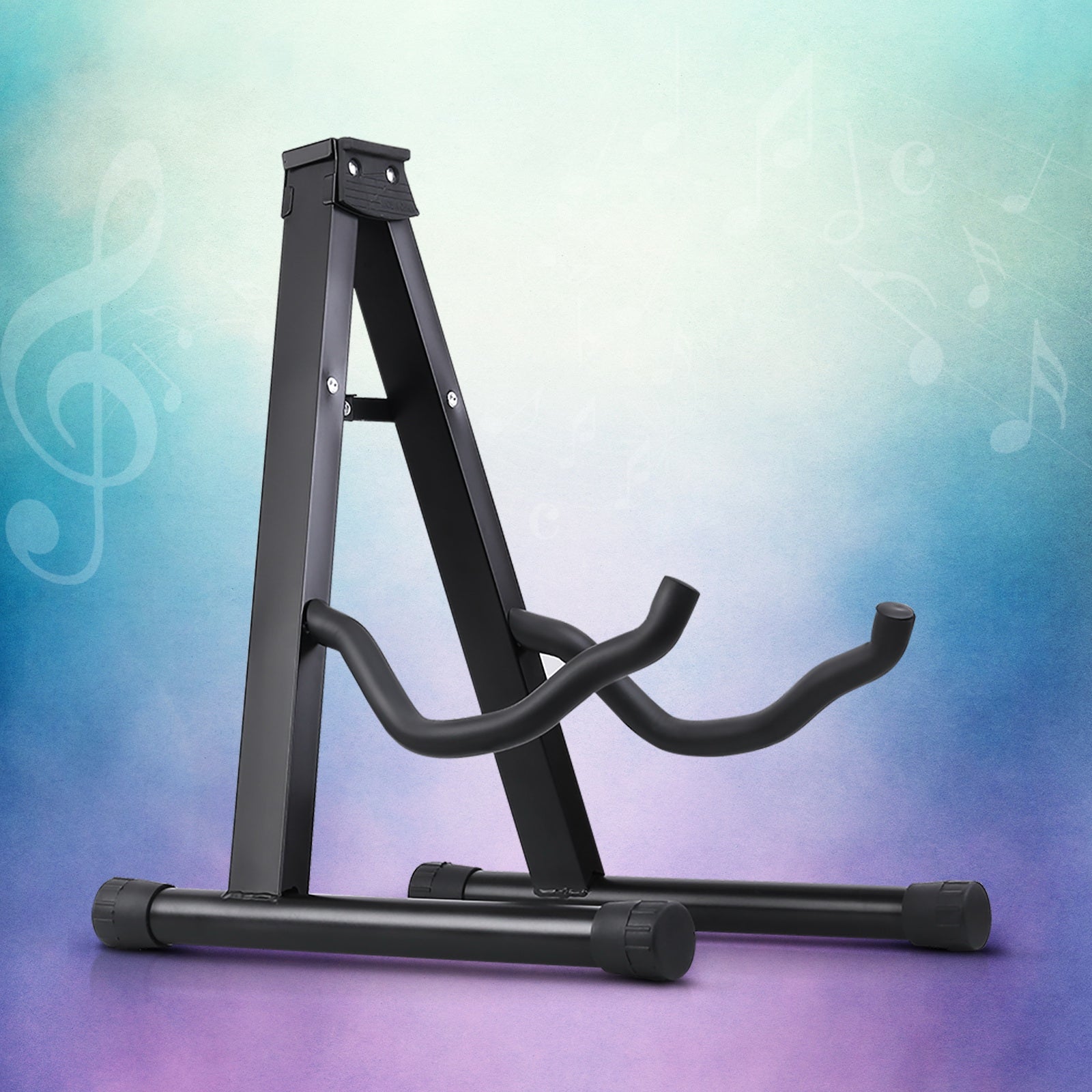 Bicycle Stands & Storage: Alpha Guitar Stand Folding Portable Floor Rack Holder
