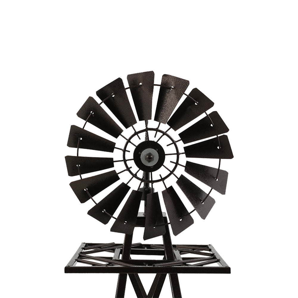 Garden Ornaments: Garden Windmill 160cm Metal Ornaments Outdoor Decor Ornamental Wind Mill
