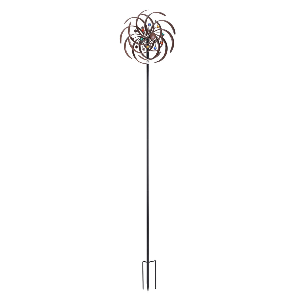 Gardeon Garden Windmill Metal Wind Spinner Double Layer 190cm Bronze