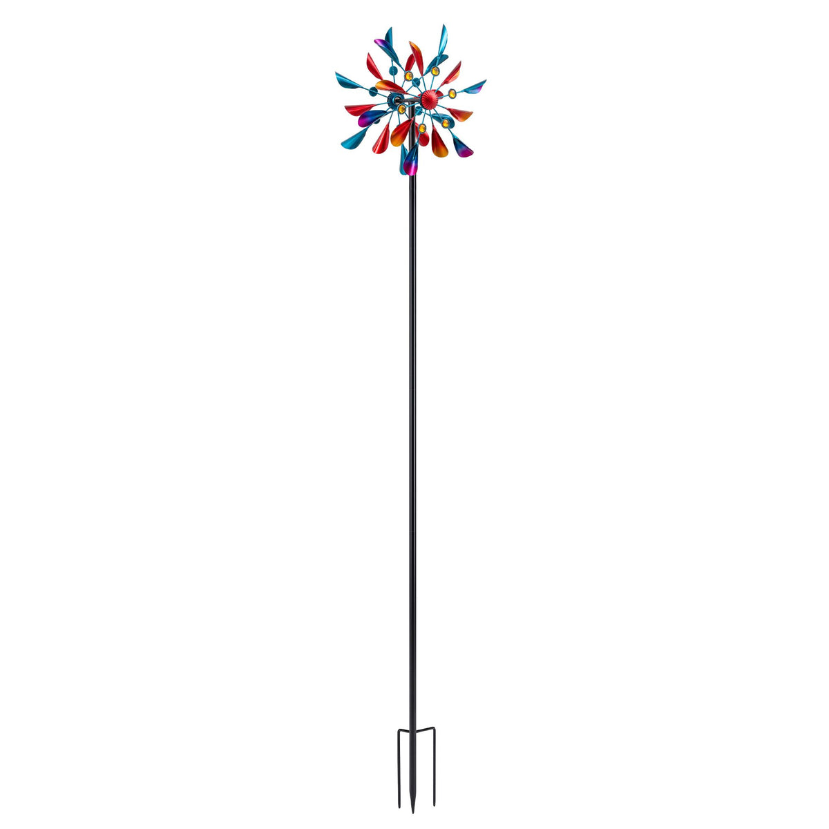Gardeon Garden Windmill Metal Double Wind Spinner Outdoor Lawn Decor 190cm