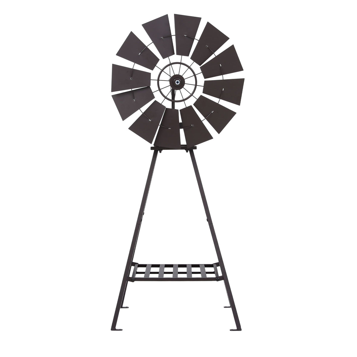 Gardeon Garden Windmill Metal Outdoor Yard Decor 120cm Bronze