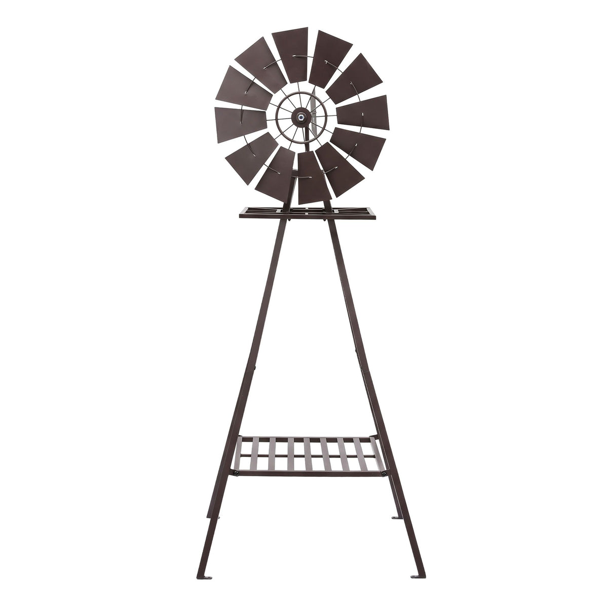 Gardeon Garden Windmill Metal Outdoor Yard Decor 160cm Bronze