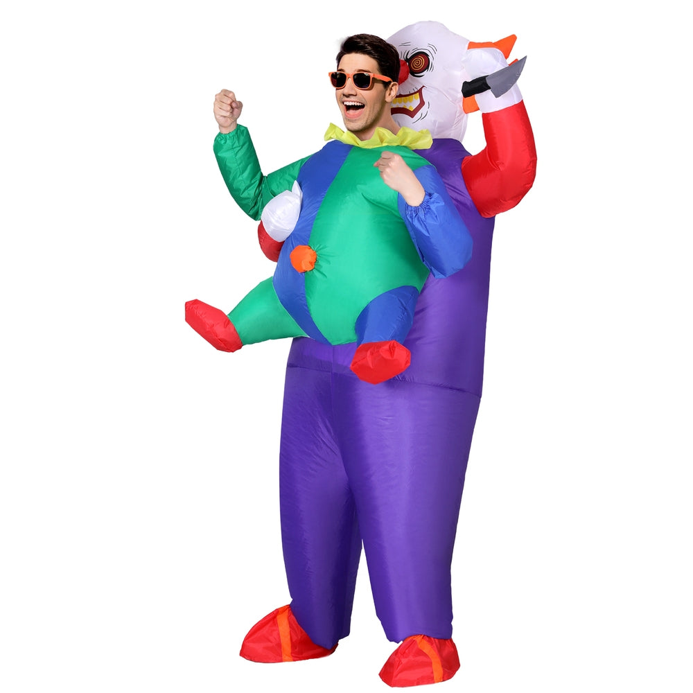 Party Supplies: Inflatable Clown Costume Adult Suit Blow Up Party Fancy Dress Halloween Cosplay