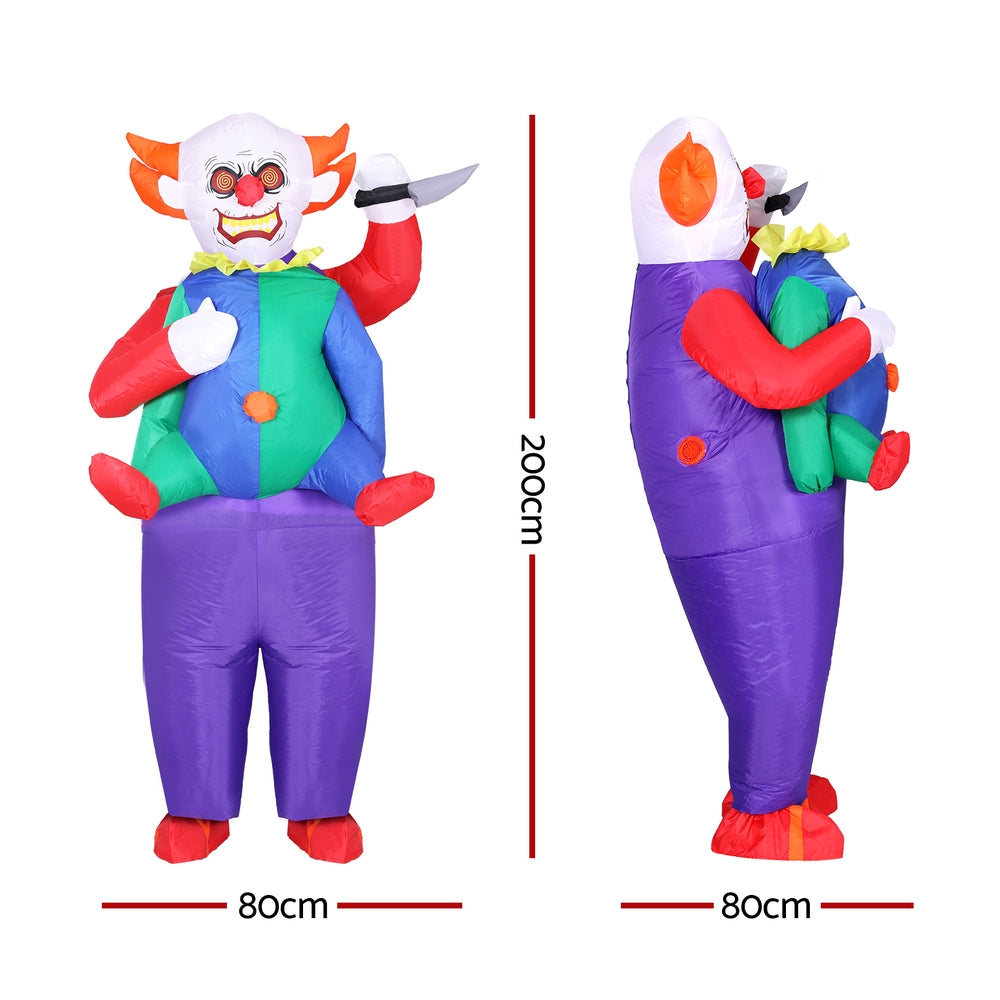 Party Supplies: Inflatable Clown Costume Adult Suit Blow Up Party Fancy Dress Halloween Cosplay