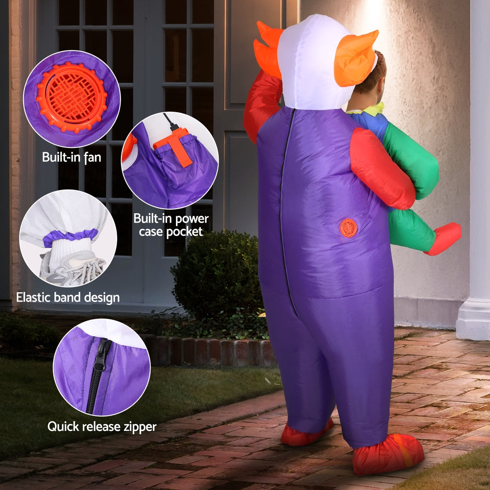 Party Supplies: Inflatable Clown Costume Adult Suit Blow Up Party Fancy Dress Halloween Cosplay