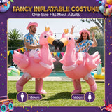 Inflatable Costume Ride On Flamingo Adult Party Suit Pink One Size