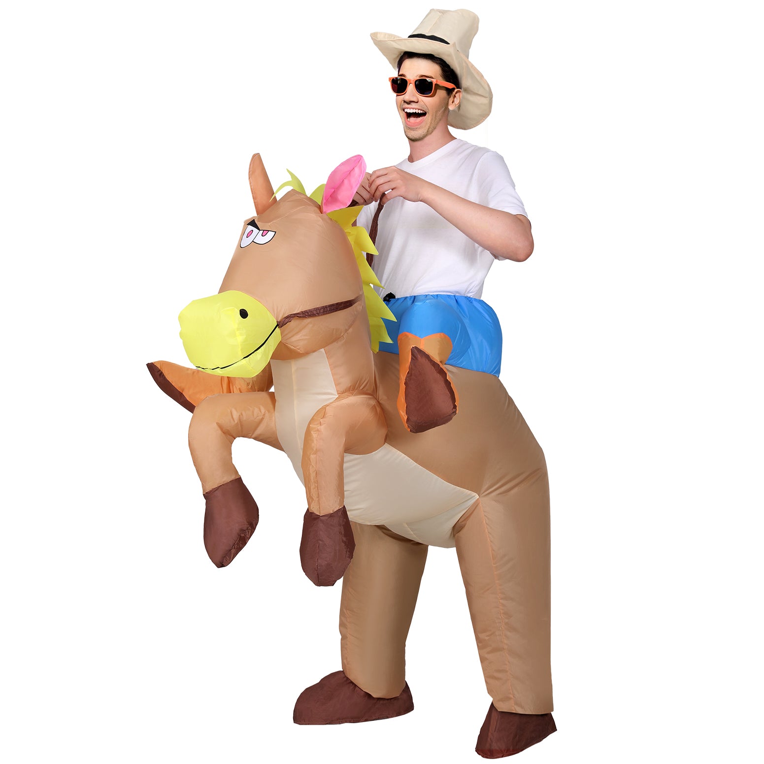 Party Supplies: Inflatable Cowboy Costume Adult Suit Blow Up Party Fancy Dress Halloween Cosplay