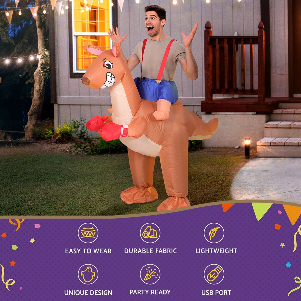 Party Supplies: Inflatable Kangaroo Costume Adult Suit Blow Up Party Fancy Dress Halloween Cosplay