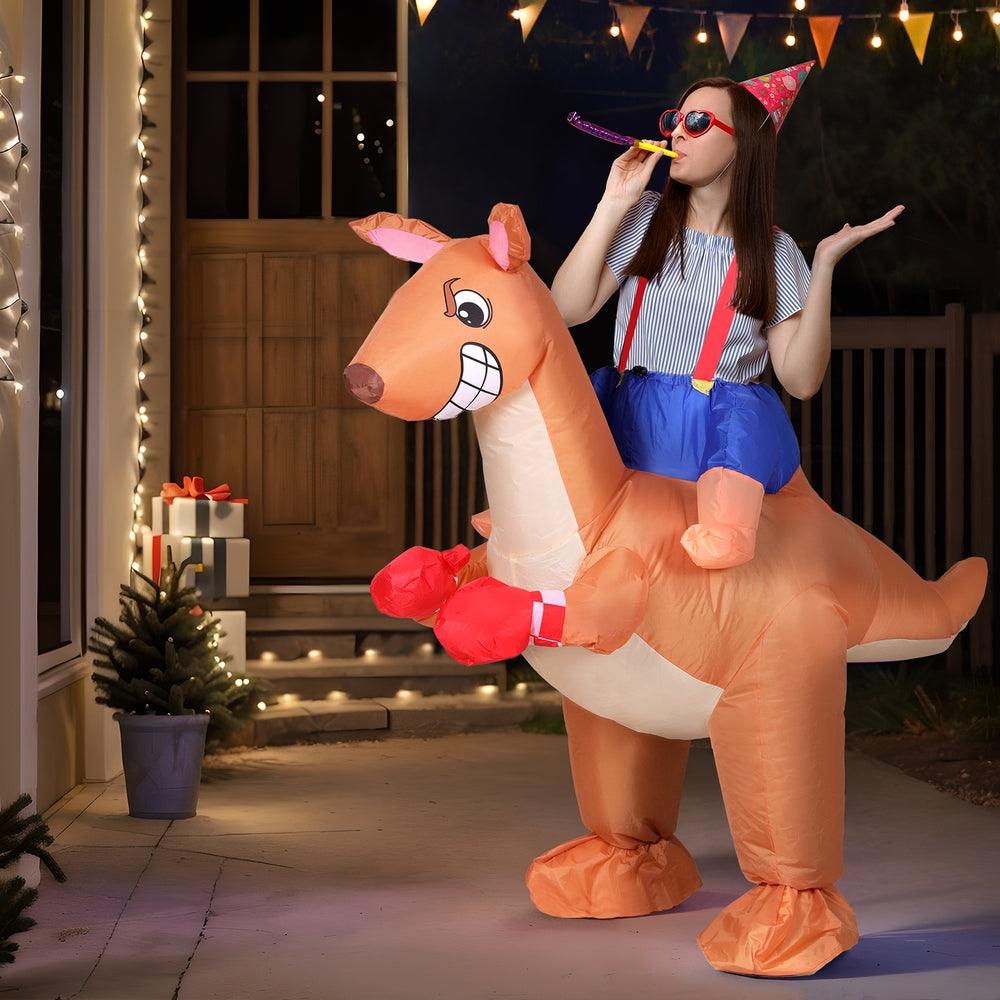 Party Supplies: Inflatable Kangaroo Costume Adult Suit Blow Up Party Fancy Dress Halloween Cosplay