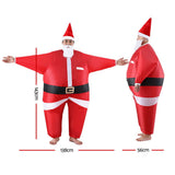 Party Supplies: Inflatable Christmas Santa Claus Costume Adult Suit Blow Up Party Fancy Dress Xmas Cosplay