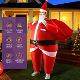Party Supplies: Inflatable Christmas Santa Claus Costume Adult Suit Blow Up Party Fancy Dress Xmas Cosplay