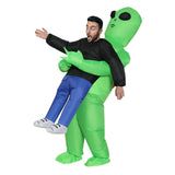 Party Supplies: Inflatable Green Alien Costume Adult Suit Blow Up Party Fancy Dress Halloween Cosplay