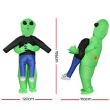 Party Supplies: Inflatable Green Alien Costume Adult Suit Blow Up Party Fancy Dress Halloween Cosplay