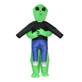 Party Supplies: Inflatable Green Alien Costume Adult Suit Blow Up Party Fancy Dress Halloween Cosplay