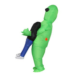 Party Supplies: Inflatable Green Alien Costume Adult Suit Blow Up Party Fancy Dress Halloween Cosplay