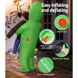 Party Supplies: Inflatable Green Alien Costume Adult Suit Blow Up Party Fancy Dress Halloween Cosplay