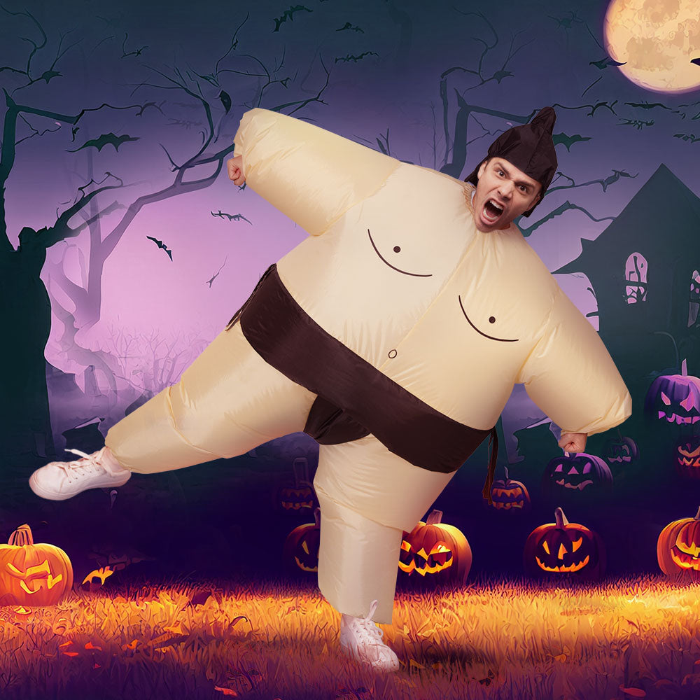 Party Supplies: Inflatable Sumo Costume Adult Suit Blow Up Party Fancy Dress Halloween Cosplay