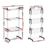 Clothing & Wardrobe Storage: Artiss Clothes Airer Drying Rack 173cm Coat Hanger Foldable