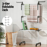 Clothing & Wardrobe Storage: Artiss Clothes Airer Drying Rack 173cm Coat Hanger Foldable