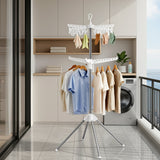 Coat Racks: Artiss Clothes Rack Airer 2 Tier Rotatable Hanger Foldable