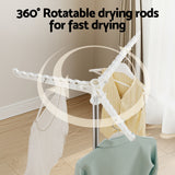 Coat Racks: Artiss Clothes Rack Airer 2 Tier Rotatable Hanger Foldable
