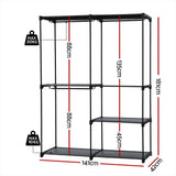 Coat Racks: Artiss Wardrobe Clothes Rack Closet 181cm