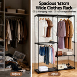 Coat Racks: Artiss Wardrobe Clothes Rack Closet 181cm
