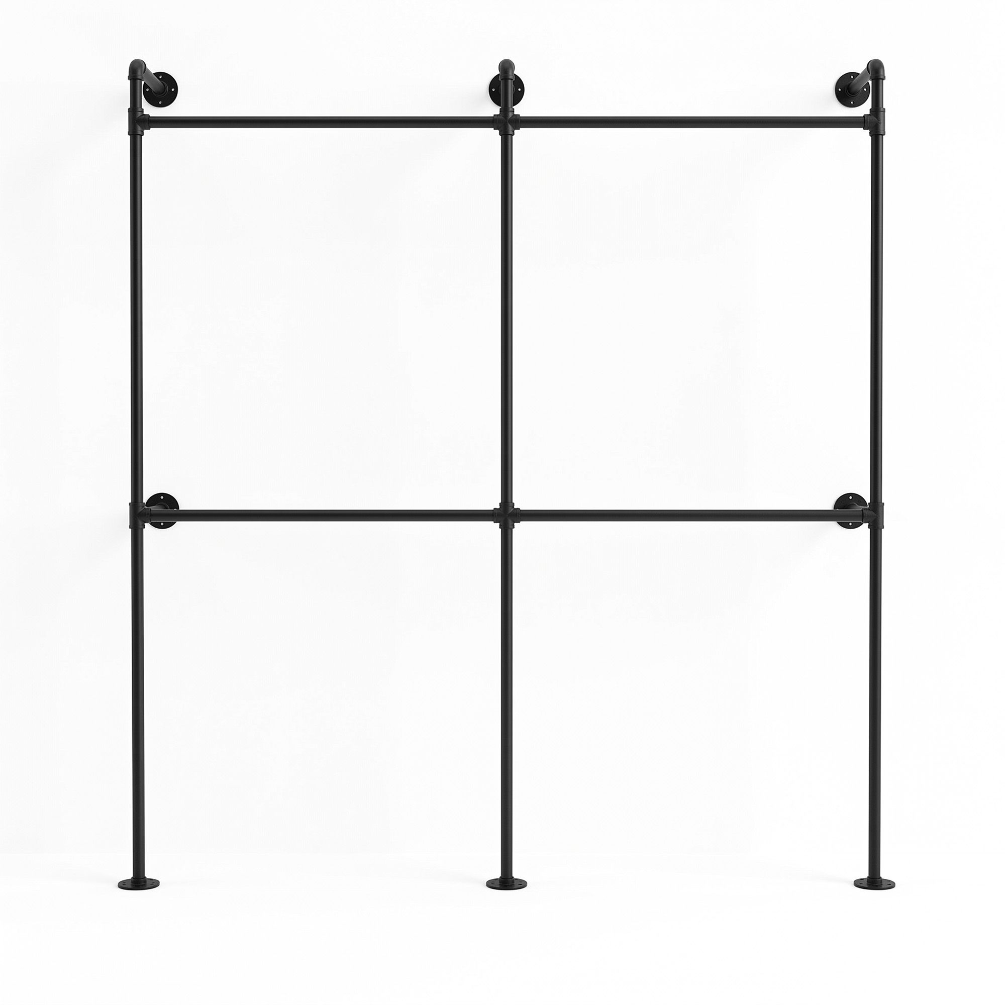 Artiss Industrial Pipe Clothing Rack Garment Clothes Display Stand Wall Mounted