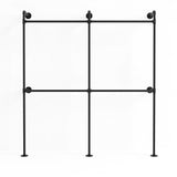 Artiss Industrial Pipe Clothing Rack Garment Clothes Display Stand Wall Mounted