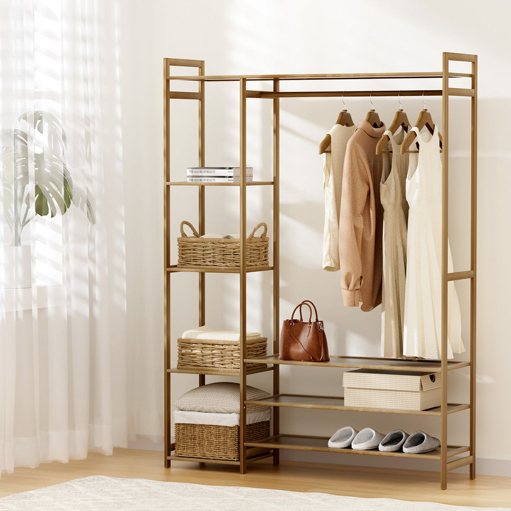 Clothing & Wardrobe Storage: Artiss Wardrobe Clothes Rack Airer Coat Stand