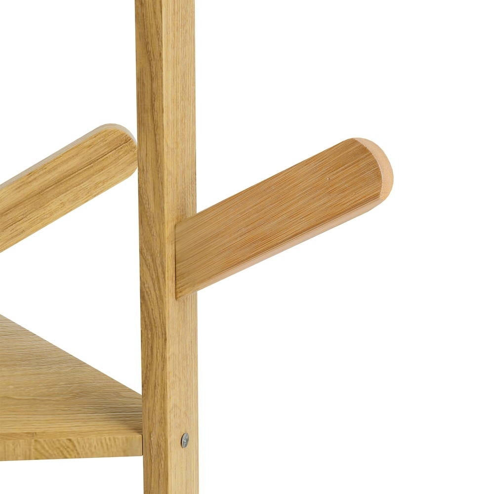 Clothing & Wardrobe Storage: Artiss Clothes Rack Airer Coat Stand 9 Hooks Bamboo