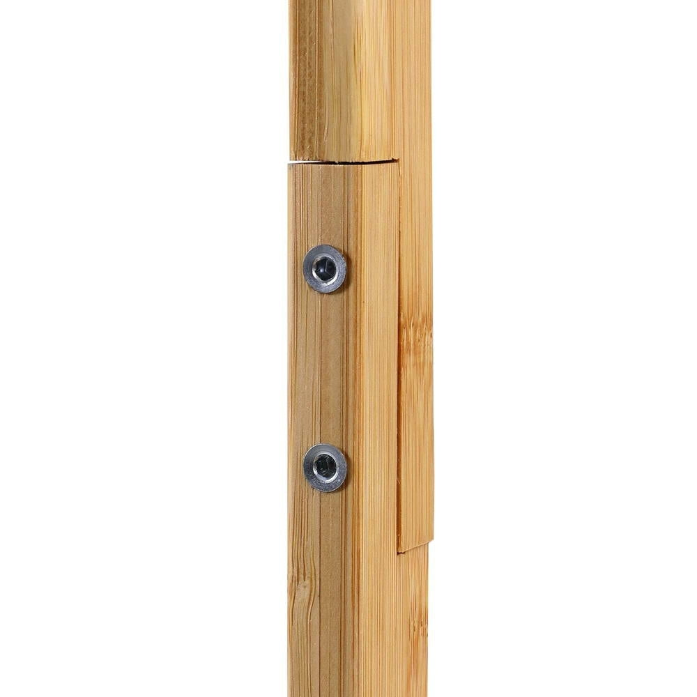 Clothing & Wardrobe Storage: Artiss Clothes Rack Airer Coat Stand 9 Hooks Bamboo