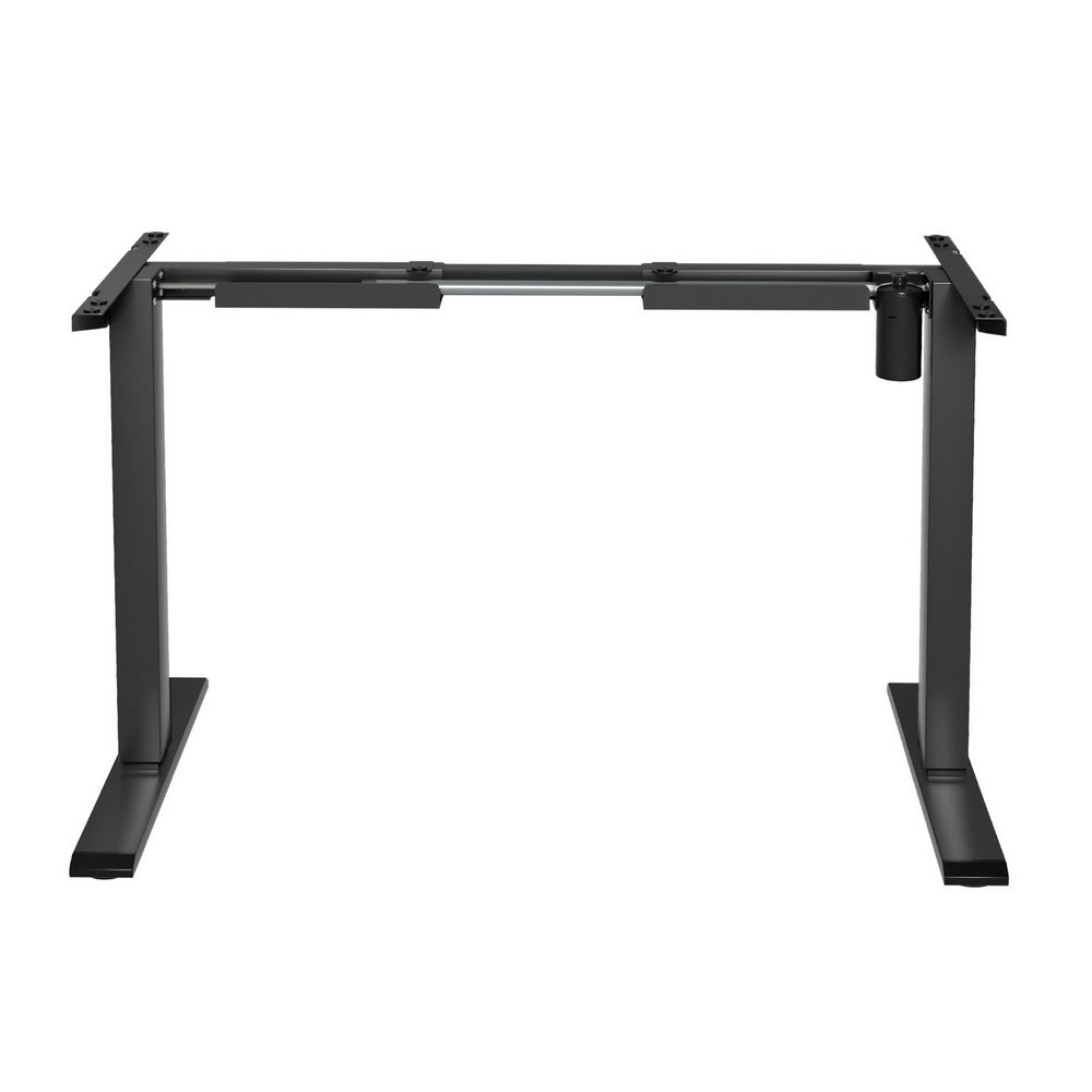 Desks: Artiss Electric Standing Desk Frame Only Height Adjustable 70KG Load Black