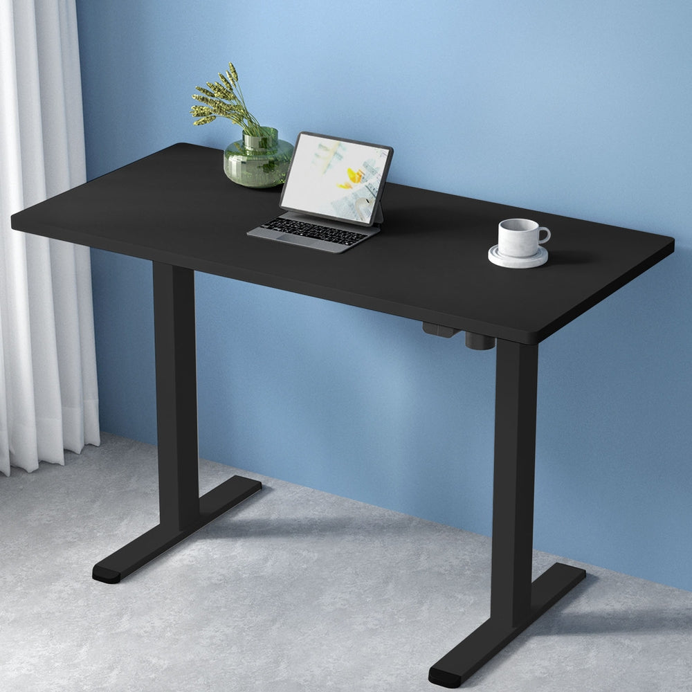 Desks: Artiss Standing Desk Motorised Black 140CM