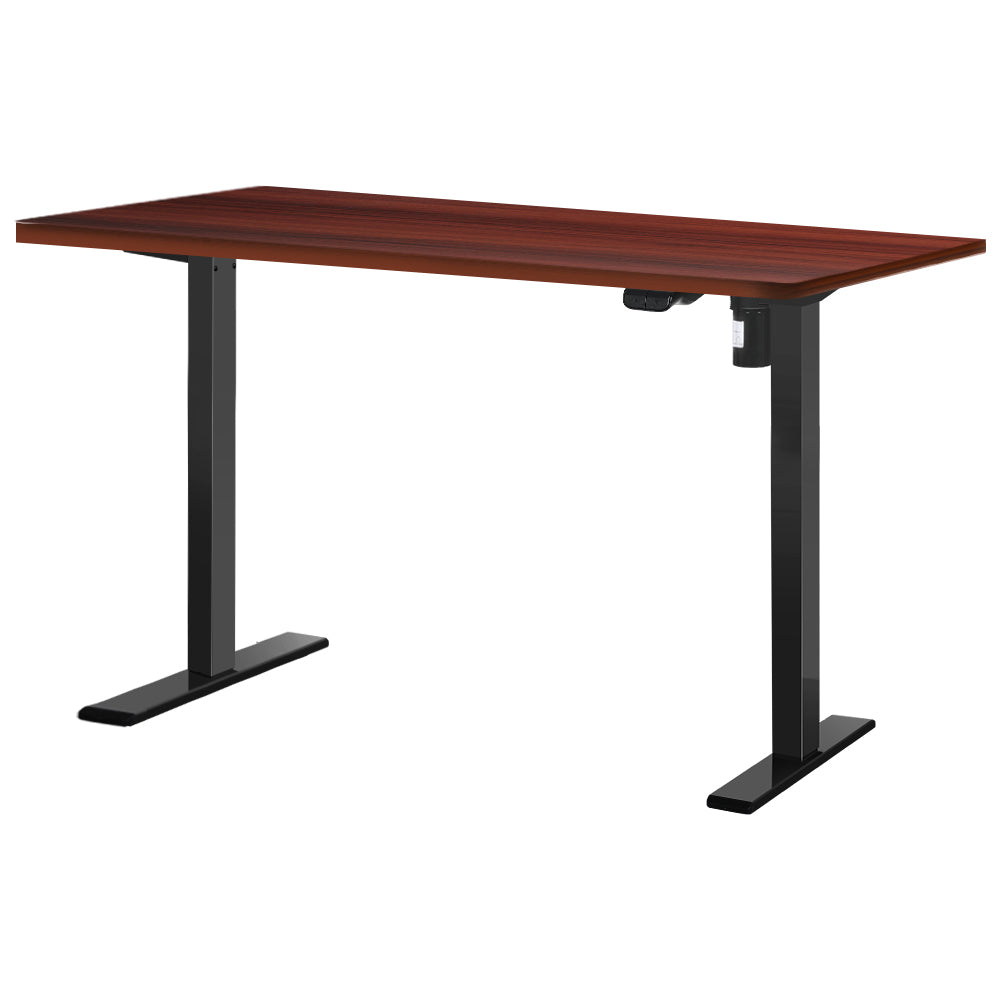 Desks: Artiss Standing Desk Motorised Walnut 140CM