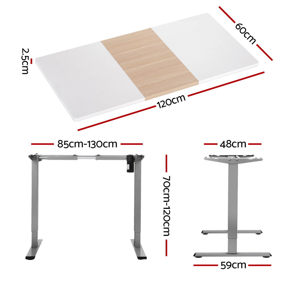 Desks: Artiss Standing Desk Electric Sit Stand Desks 120CM