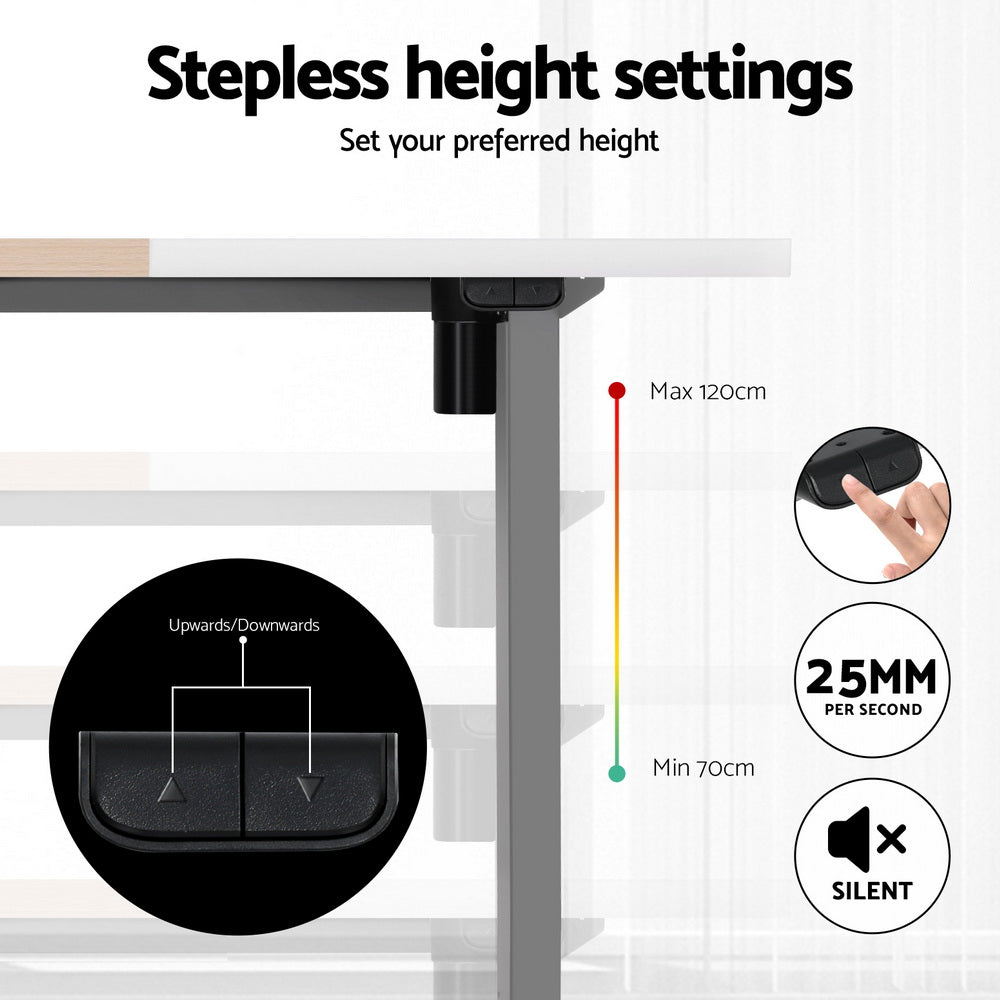 Desks: Artiss Standing Desk Electric Sit Stand Desks 140CM